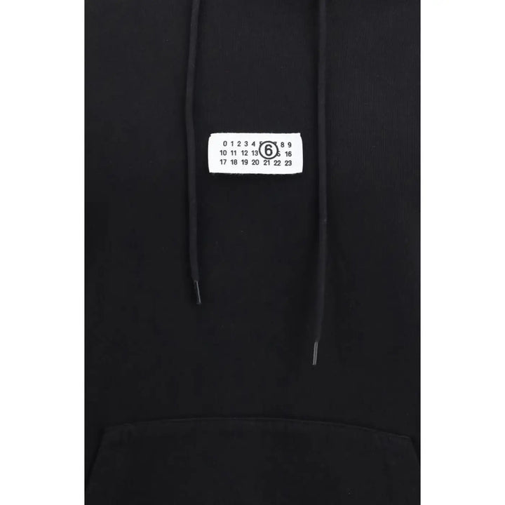 Mm6 Black Cotton Sweatshirt