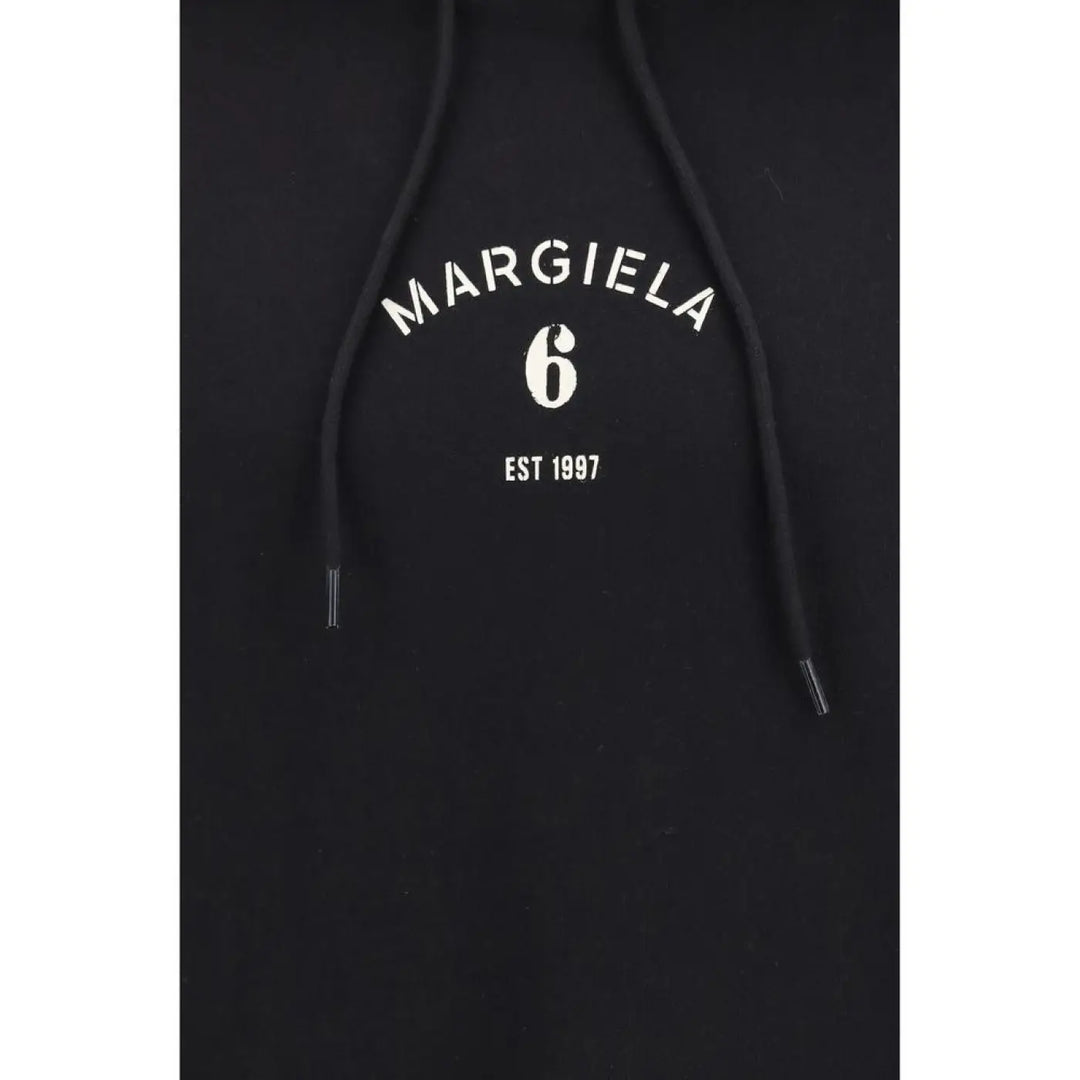 MM6 Black Cotton Sweatshirt