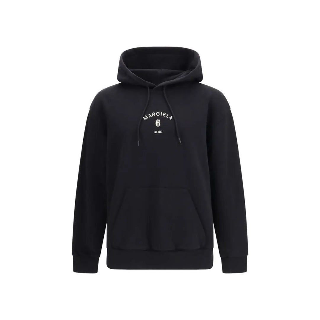MM6 Black Cotton Sweatshirt