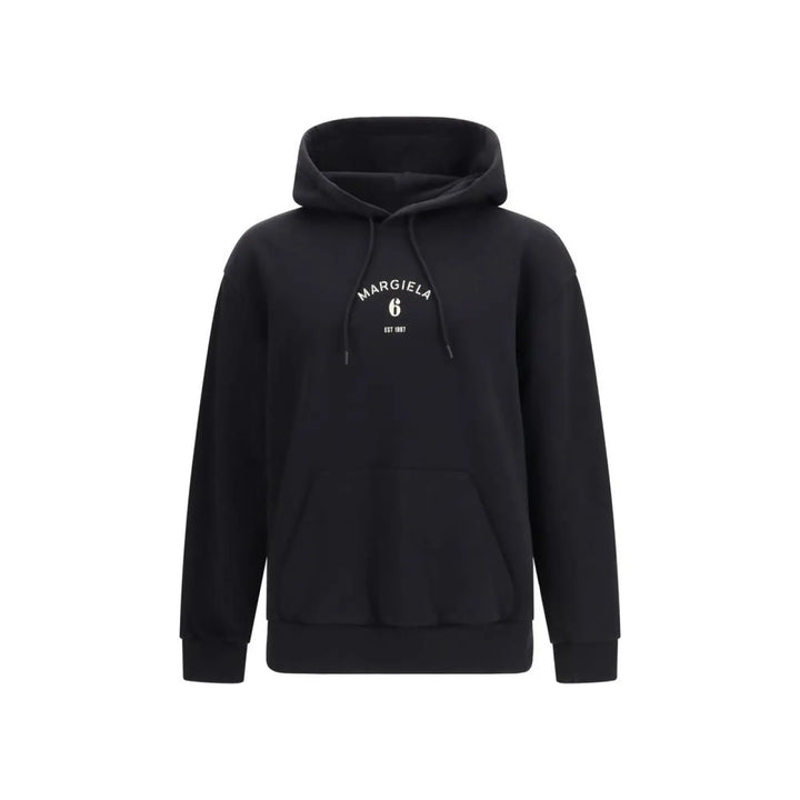 MM6 Black Cotton Sweatshirt