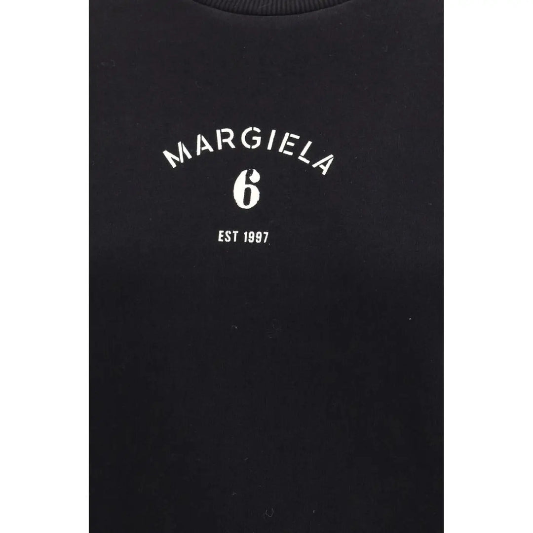 MM6 Black Cotton Sweatshirt