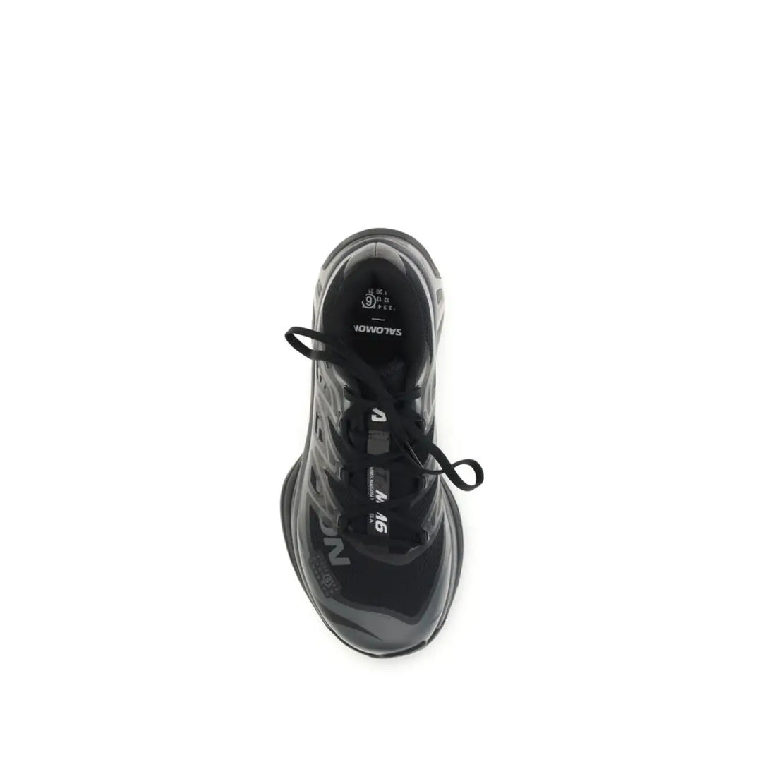 MM6 Black Polyamide Athletic Sneakers