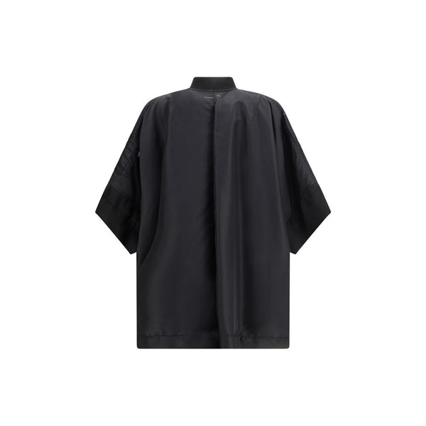 MM6 Coats & Jackets - Black Polyamide Cloacks
