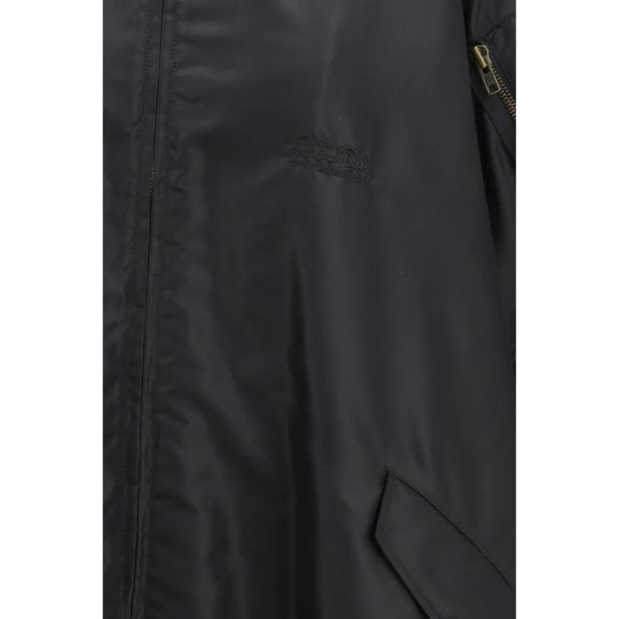 MM6 Black Polyamide Cloacks