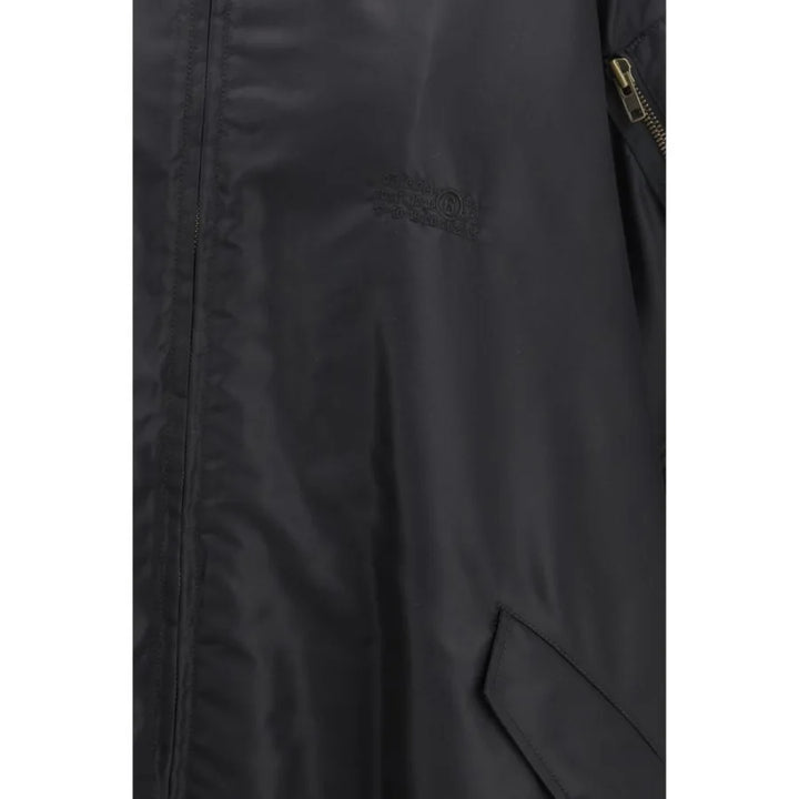 MM6 Black Polyamide Cloacks