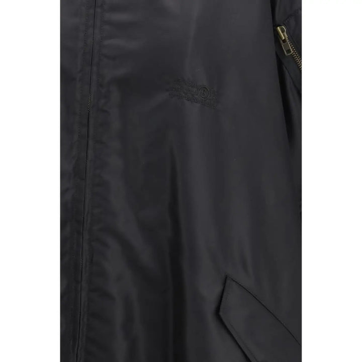 MM6 Black Polyamide Cloacks