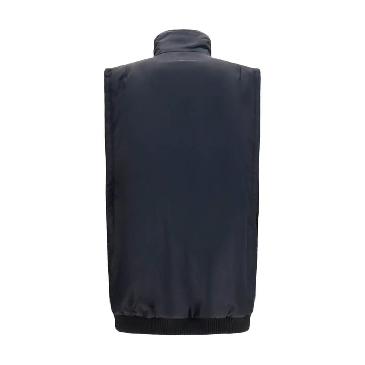 Mm6 Black Polyamide Sleeveless Jacket