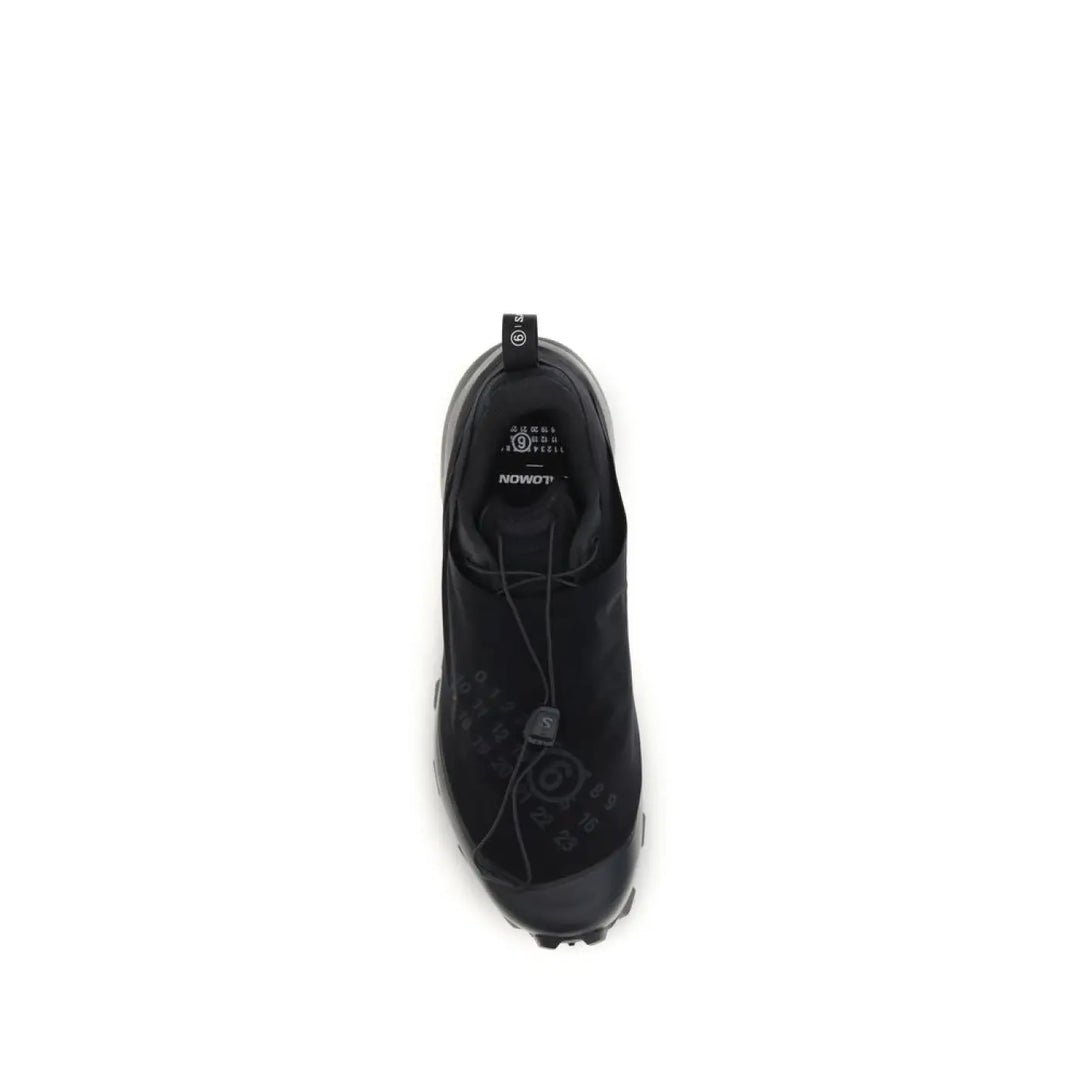 MM6 Black Polyester Athletic Sneakers