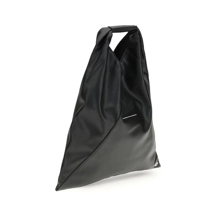 Mm6 Black Polyethylene Handbag