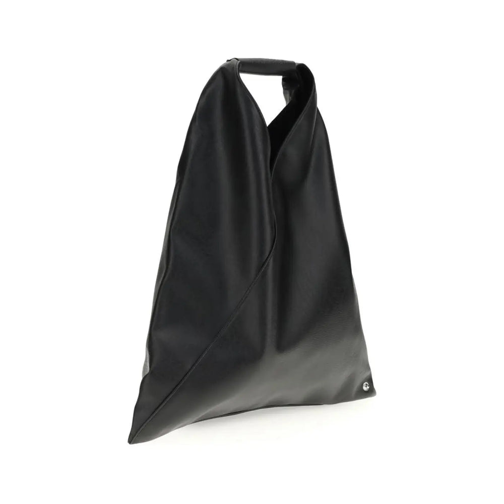Mm6 Black Polyethylene Handbag