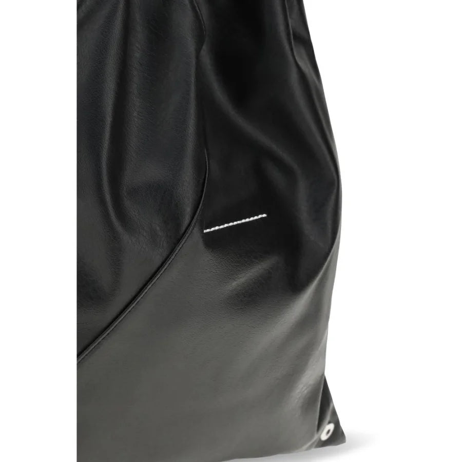 MM6 Black Polyethylene Handbag