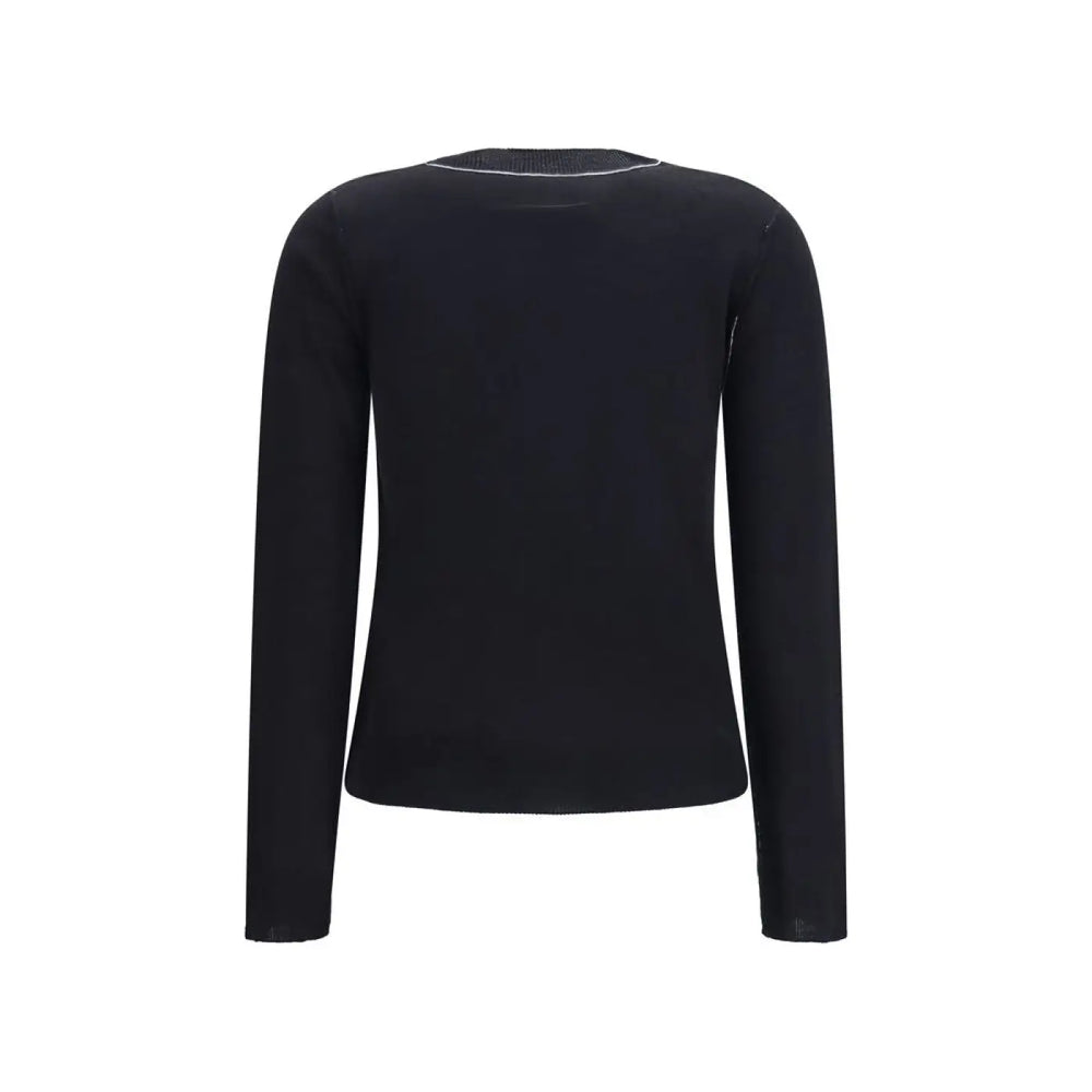 Mm6 Black Wool Oves Aries Sportswear