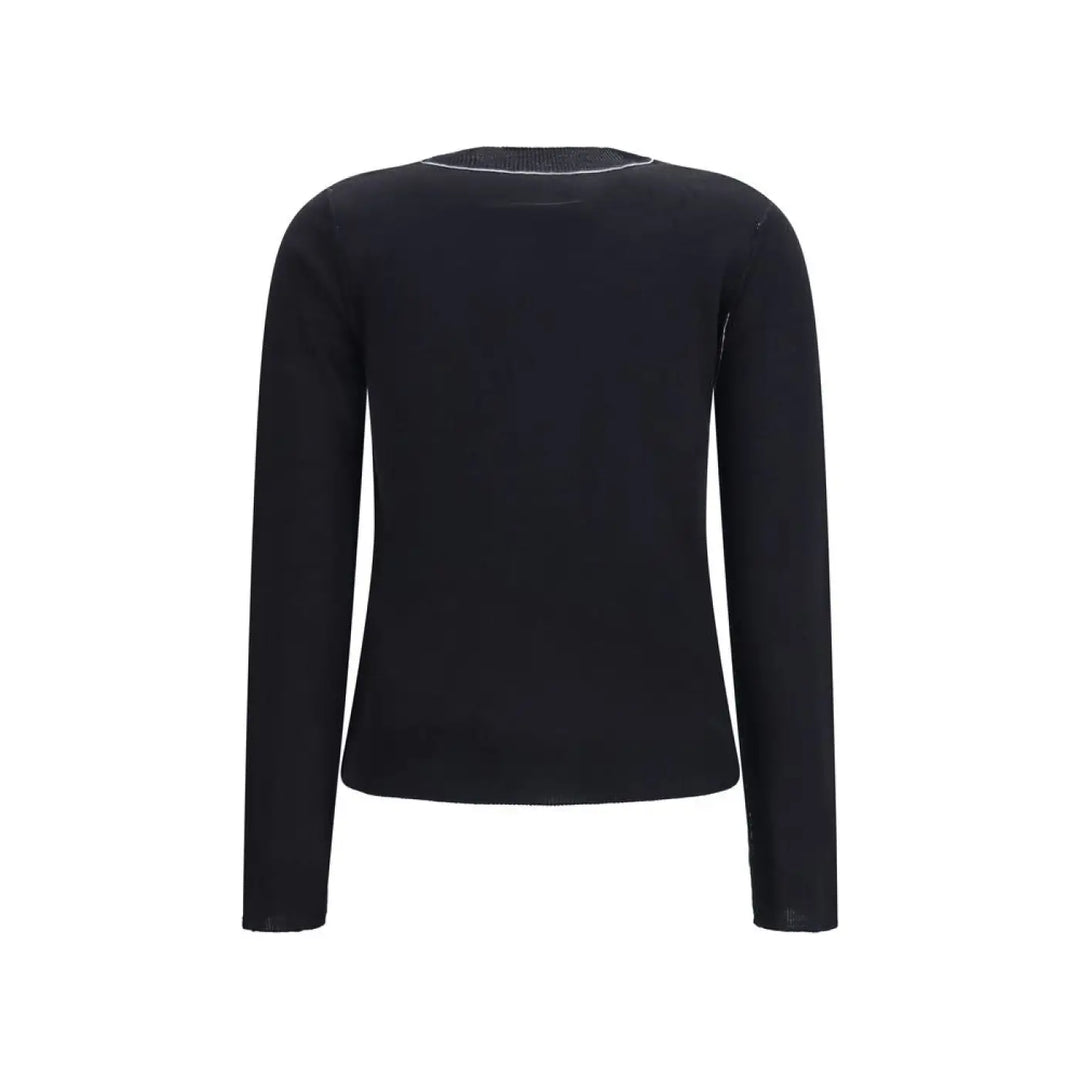 Mm6 Black Wool Oves Aries Sportswear
