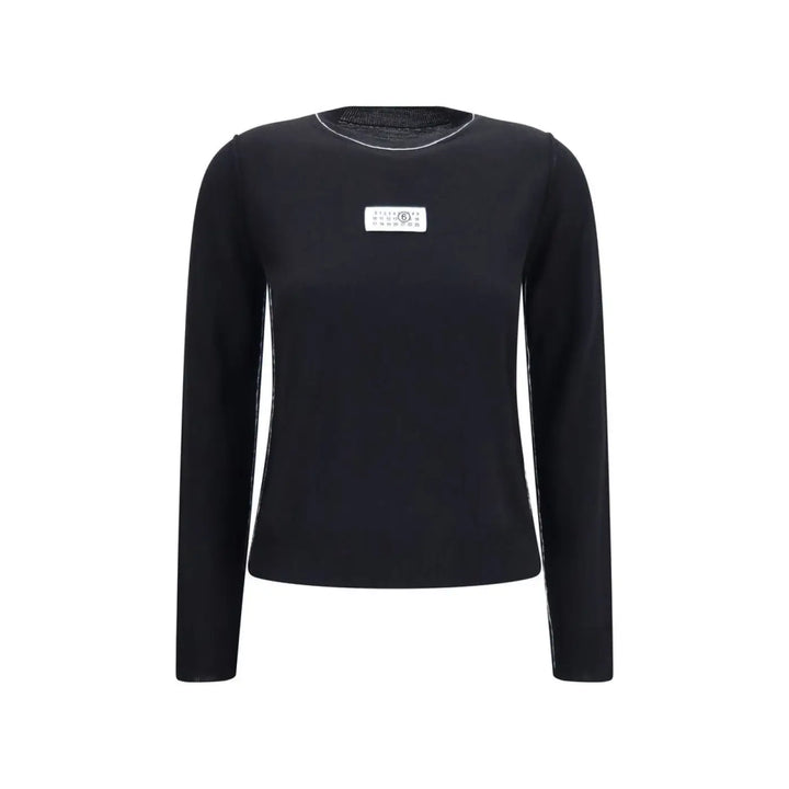 Mm6 Black Wool Oves Aries Sportswear