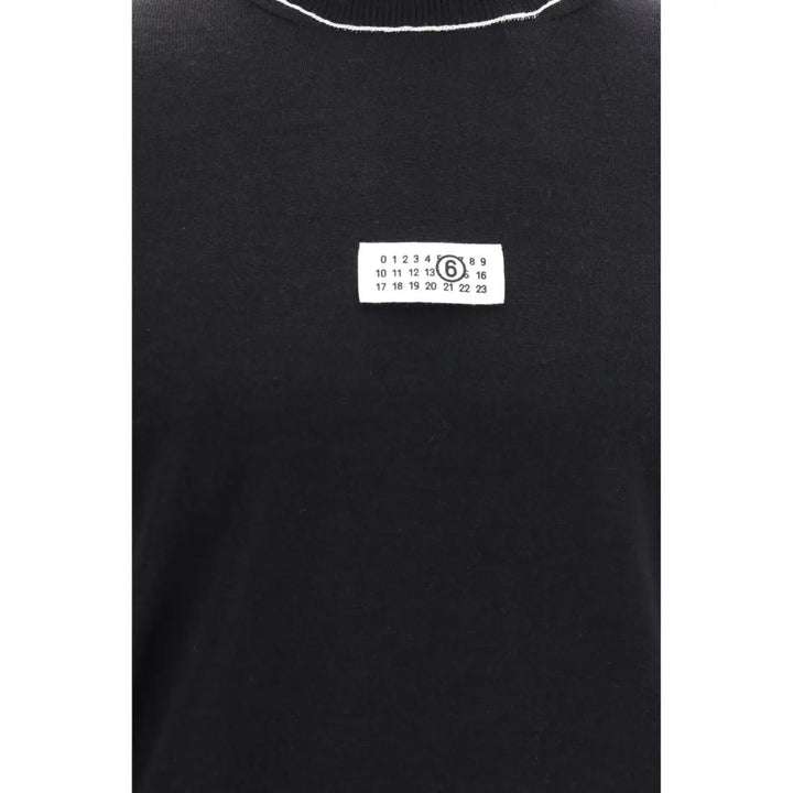 Mm6 Black Wool Oves Aries Turtleneck