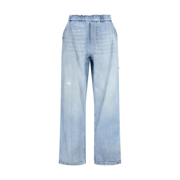 Mm6 Blue Cotton Jeans Denim