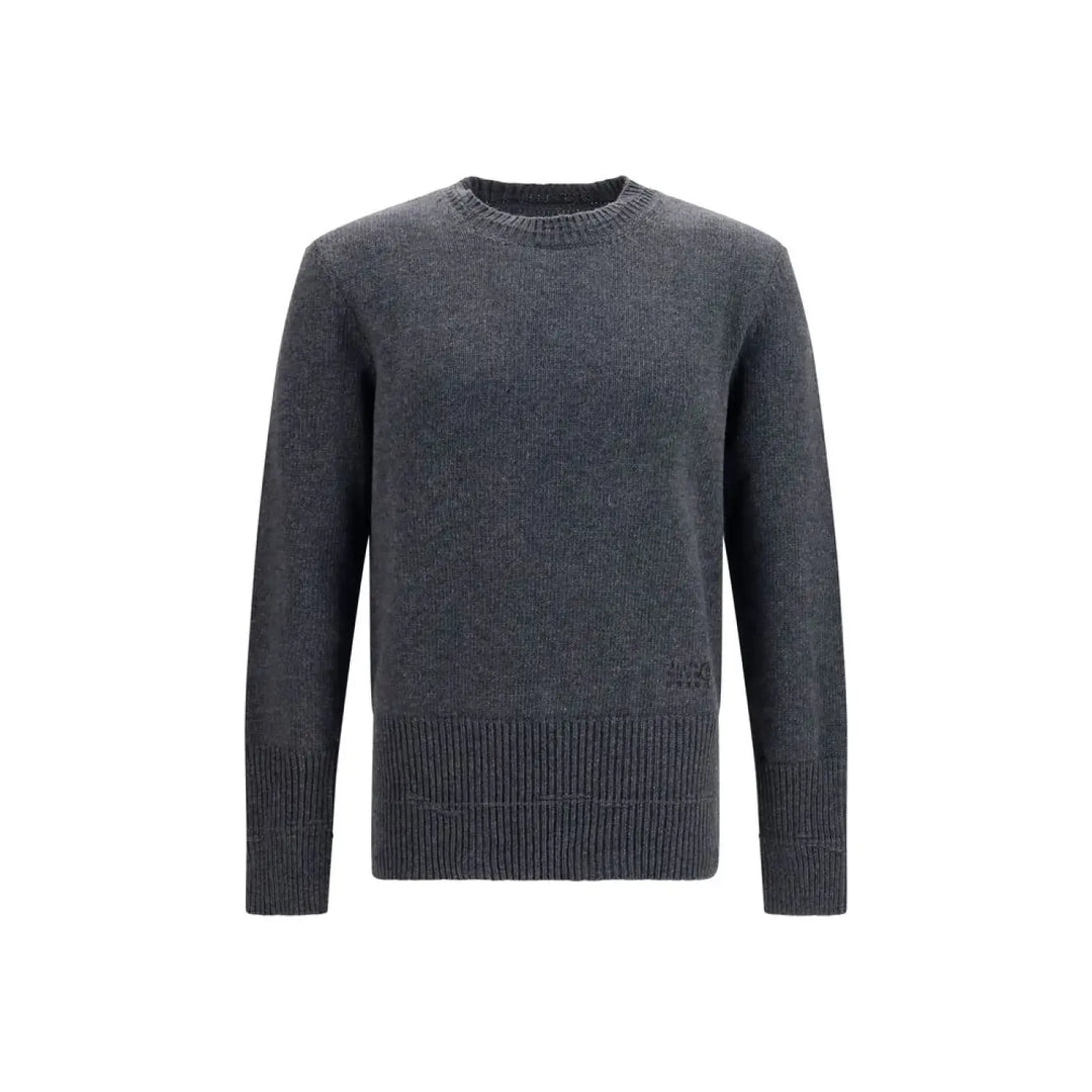 Mm6 Gray Wool Oves Aries Sweatshirt