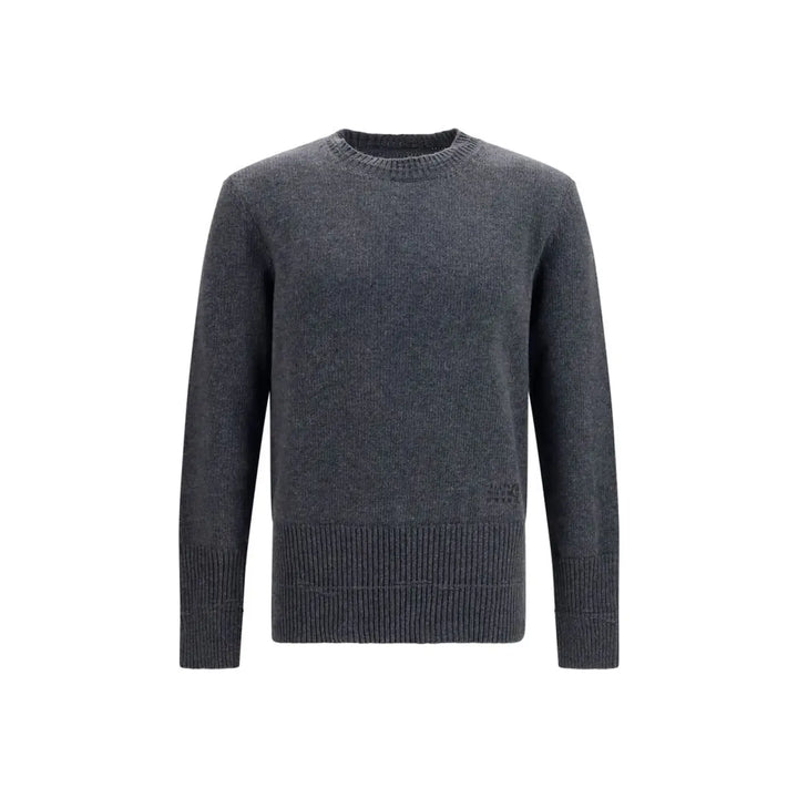 Mm6 Gray Wool Oves Aries Sweatshirt