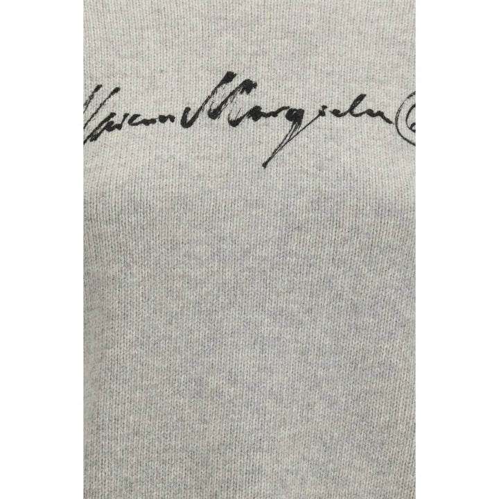 Mm6 Gray Wool Oves Aries Sweatshirt