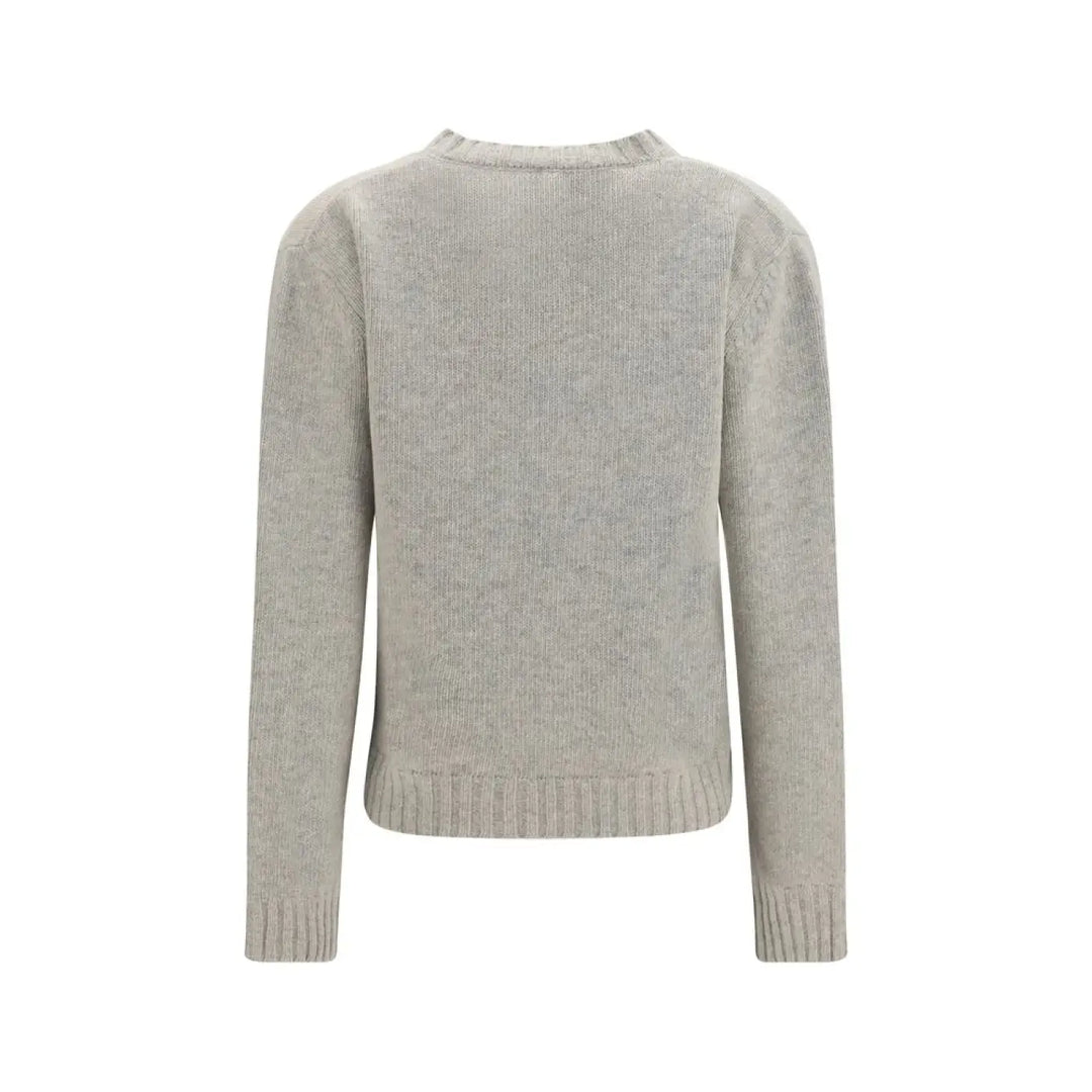 Mm6 Gray Wool Oves Aries Sweatshirt