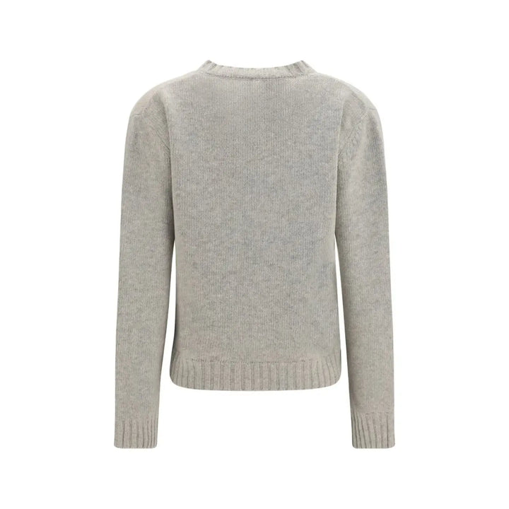 Mm6 Gray Wool Oves Aries Sweatshirt