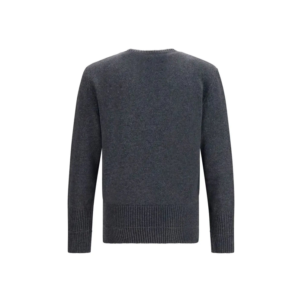 Mm6 Gray Wool Oves Aries Sweatshirt