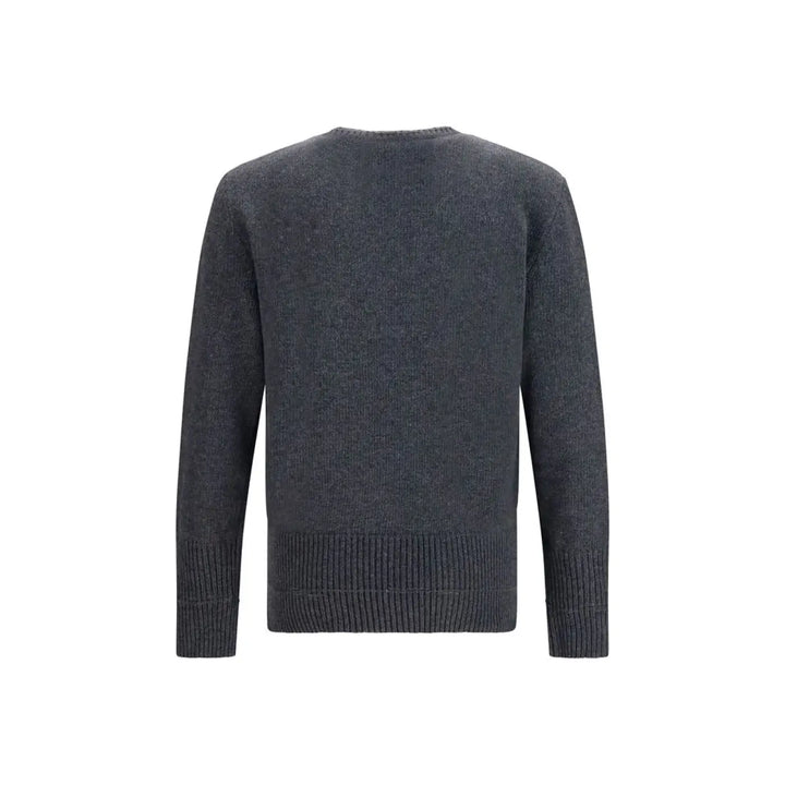 Mm6 Gray Wool Oves Aries Sweatshirt