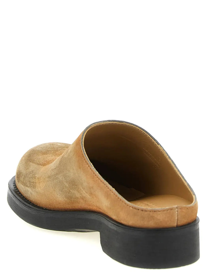 Mm6 Maison Margiela Beige Cowhide Mules