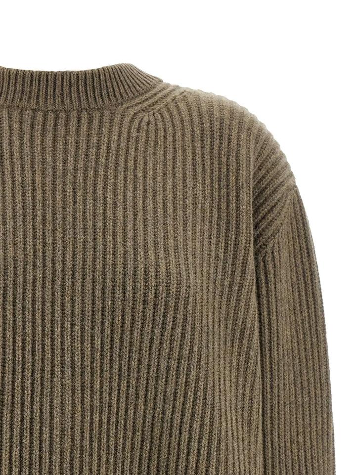 Mm6 Maison Margiela Beige Virgin Wool Short Dress