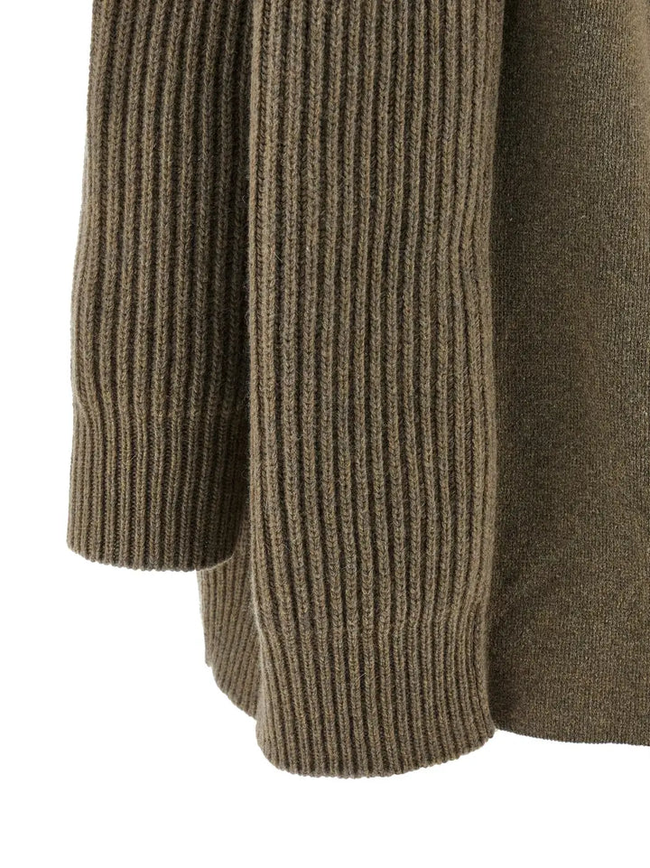 Mm6 Maison Margiela Beige Virgin Wool Short Dress
