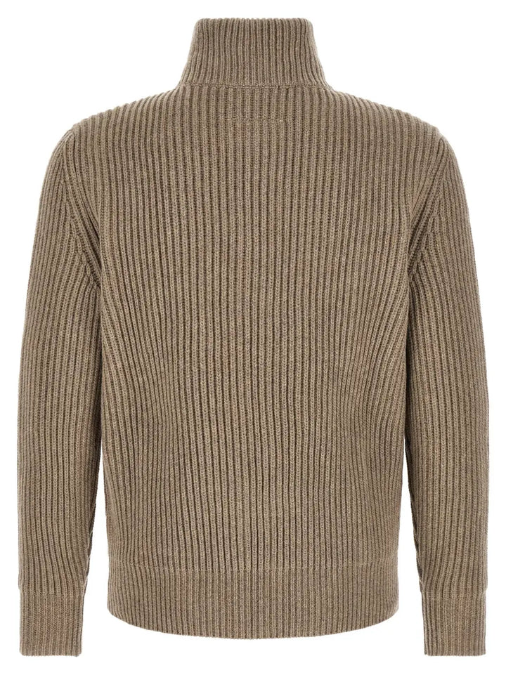 Mm6 Maison Margiela Beige Wool Full-length Jacket