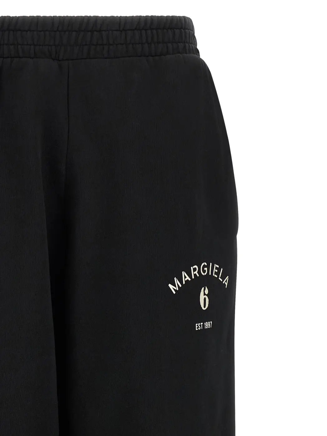 Mm6 Maison Margiela Black Cotton Joggers (workout Pants)