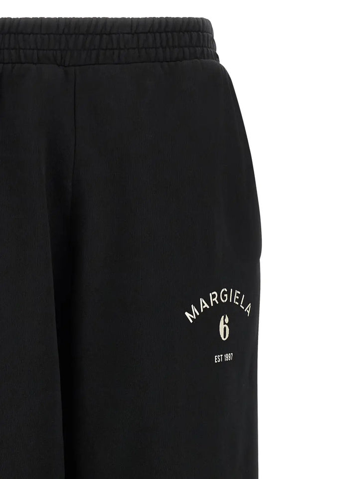 Mm6 Maison Margiela Black Cotton Joggers (workout Pants)