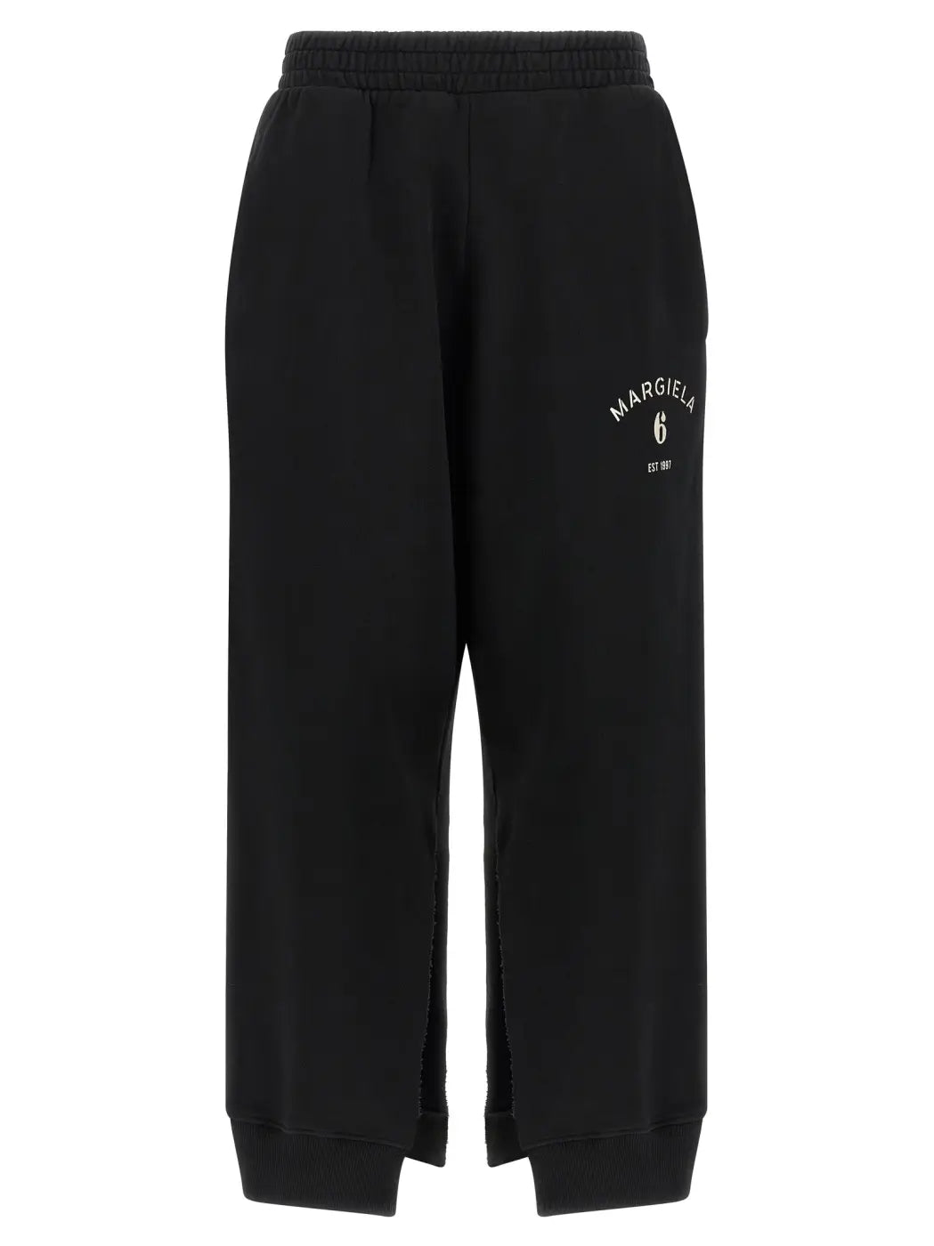 Mm6 Maison Margiela Black Cotton Joggers (workout Pants)