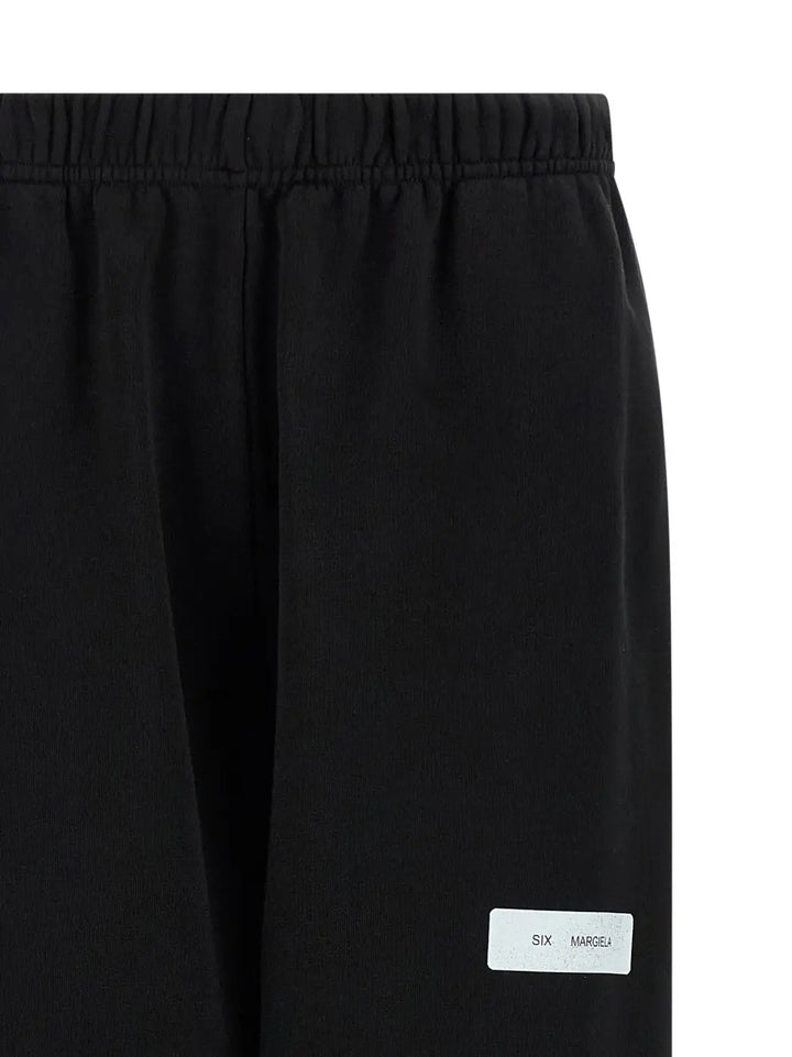 Mm6 Maison Margiela Black Cotton Joggers (workout Pants)