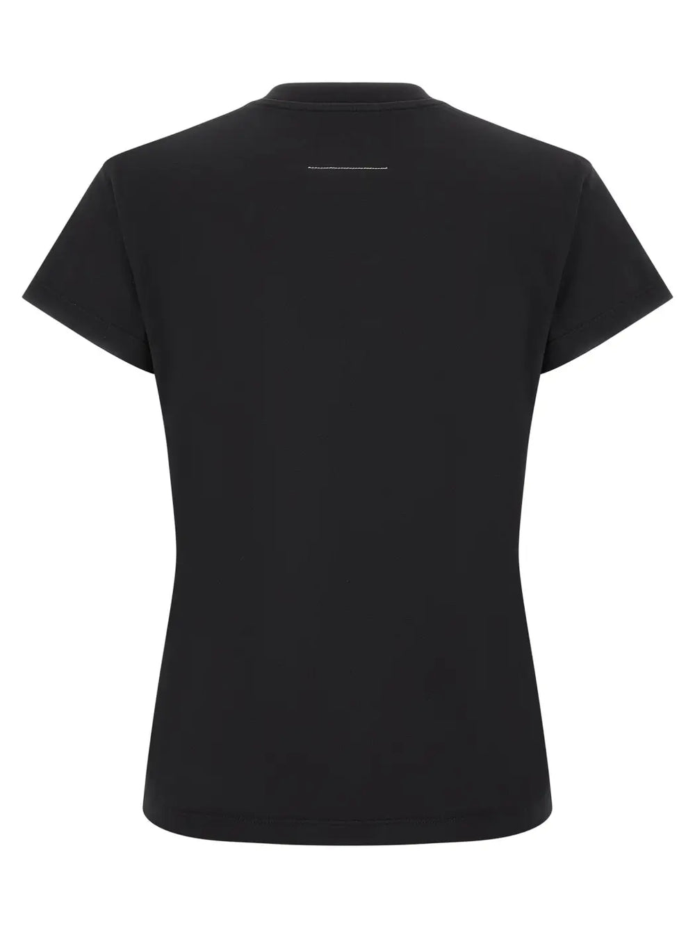 Mm6 Maison Margiela Black Cotton T-shirt