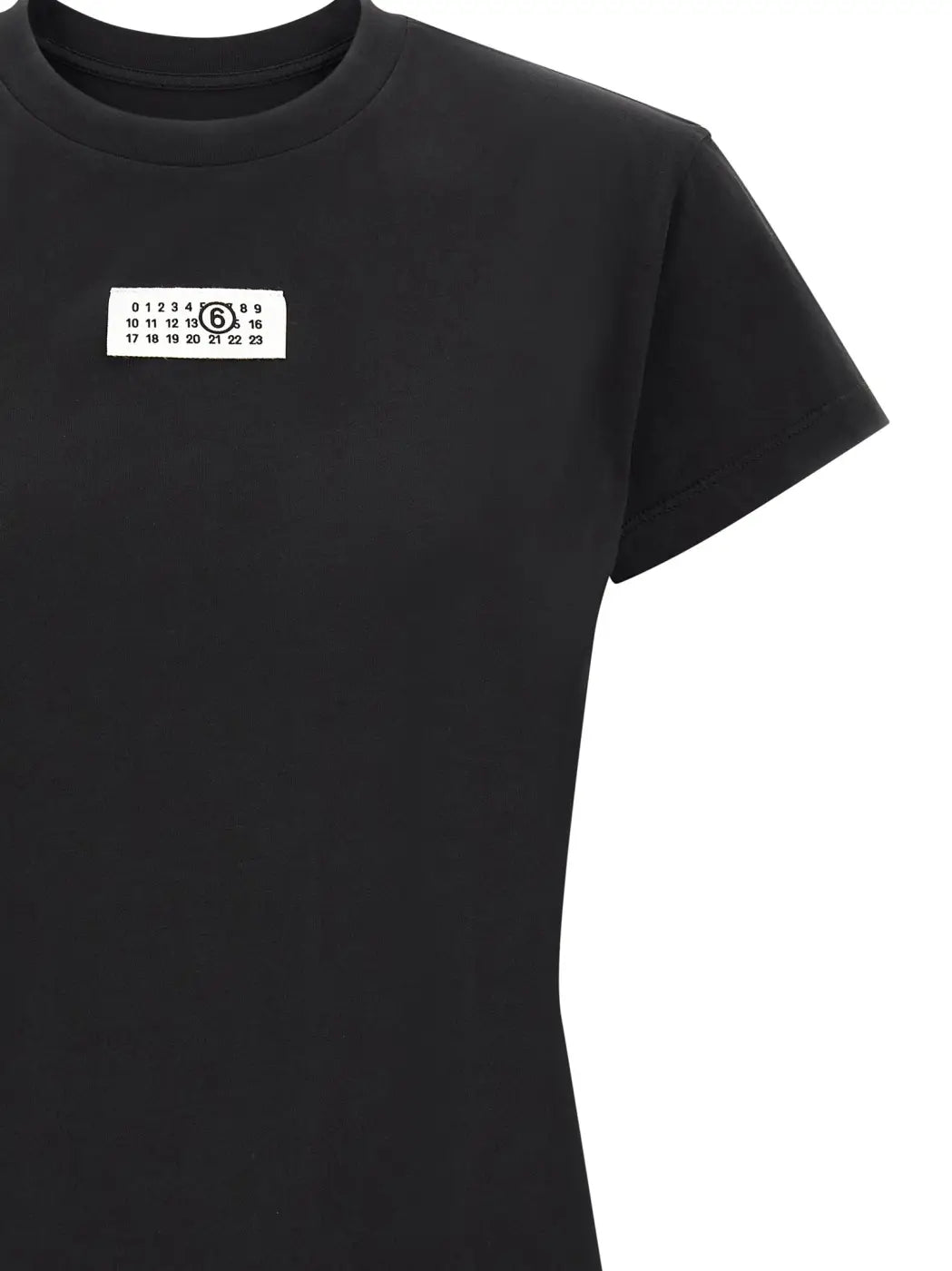 Mm6 Maison Margiela Black Cotton T-shirt