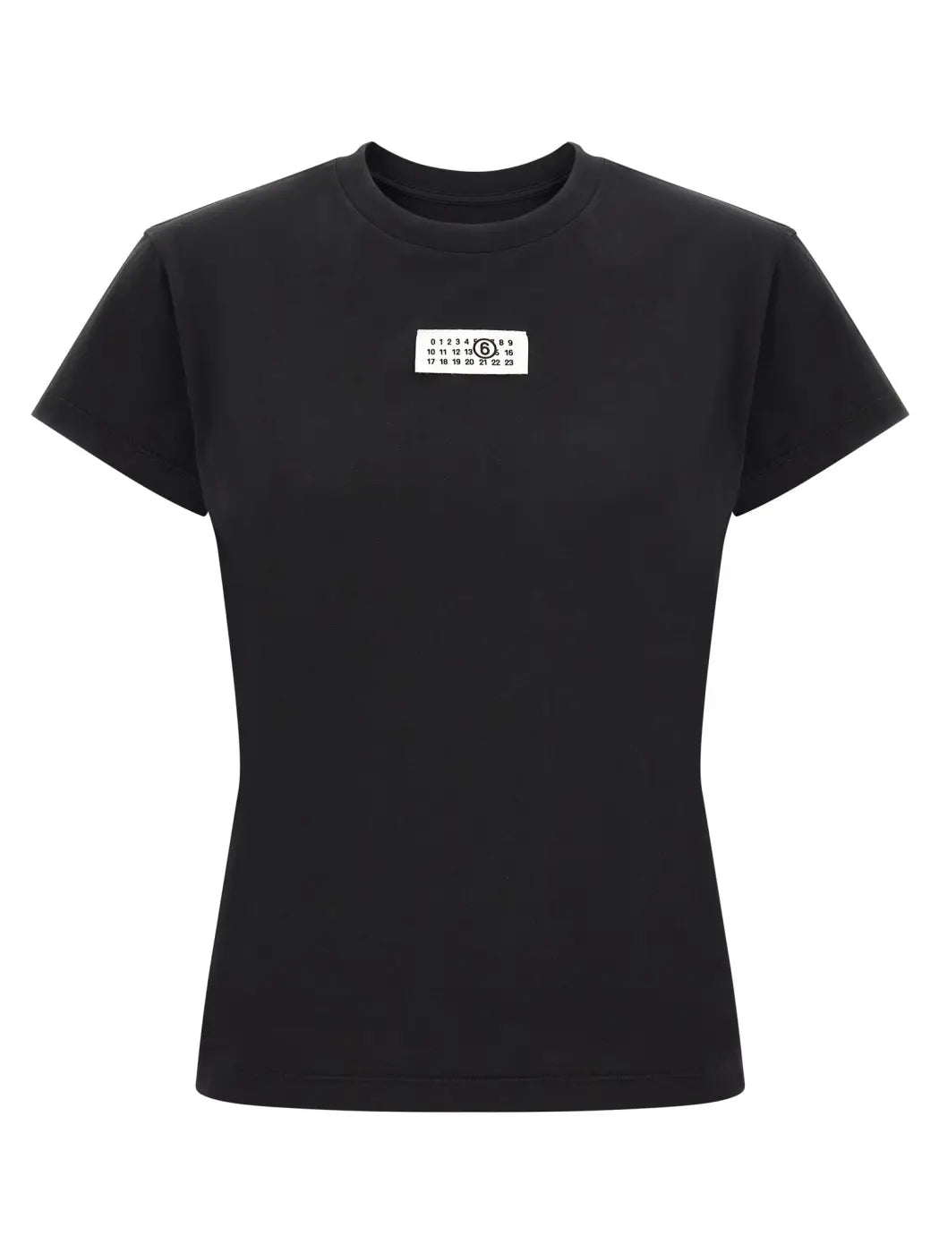 Mm6 Maison Margiela Black Cotton T-shirt