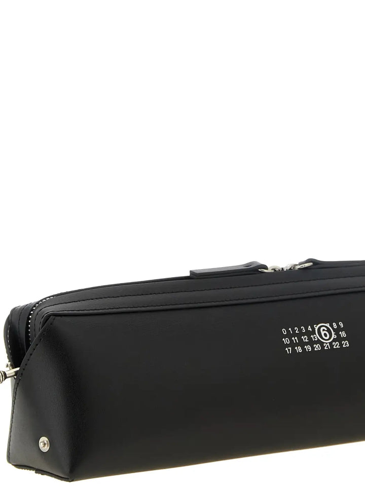Women’s Mm6 Maison Margiela Black Cowhide Clutch Bag