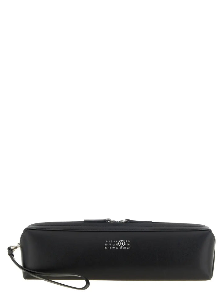 Women’s Mm6 Maison Margiela Black Cowhide Clutch Bag