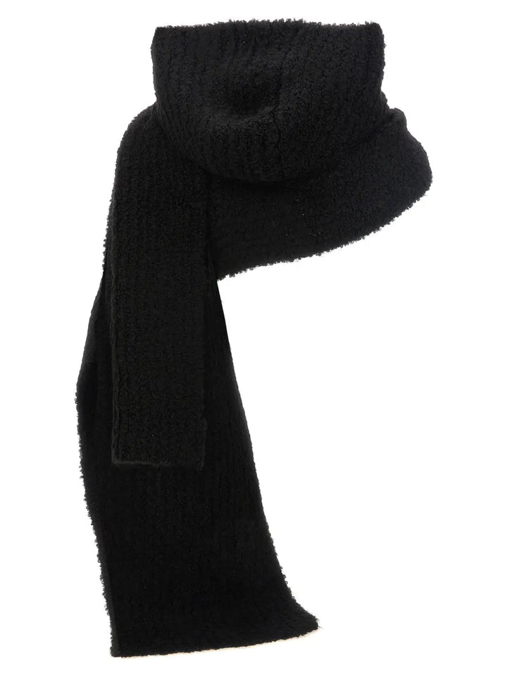Mm6 Maison Margiela Black Marabou Scarf