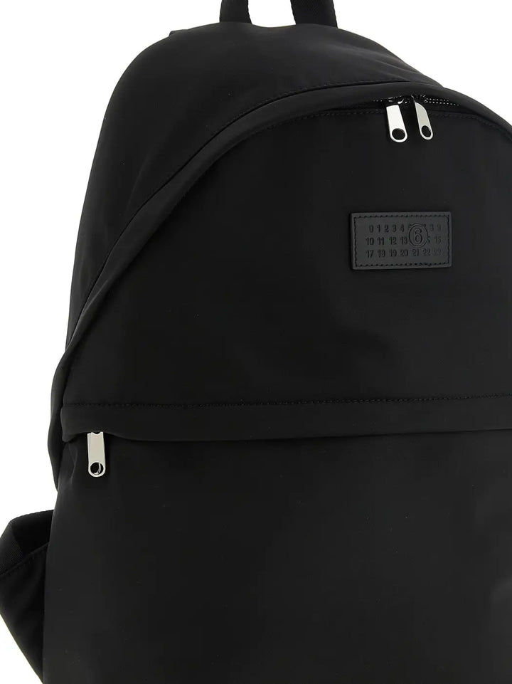 Mm6 Maison Margiela Black Polyamide Backpack