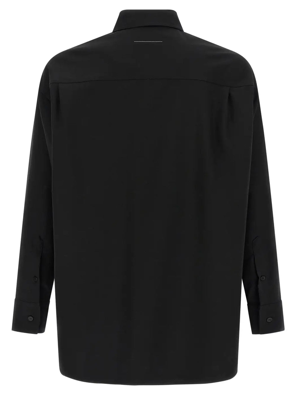 Mm6 Maison Margiela Black Polyester Blouse