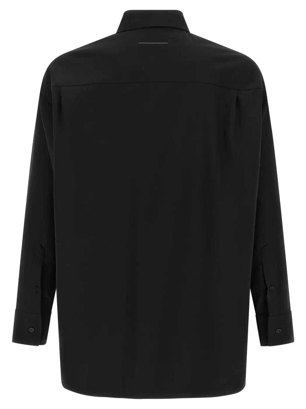 Mm6 Maison Margiela Black Polyester Blouse