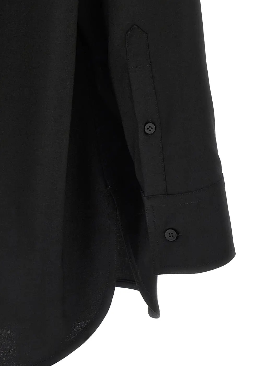 Mm6 Maison Margiela Black Polyester Blouse