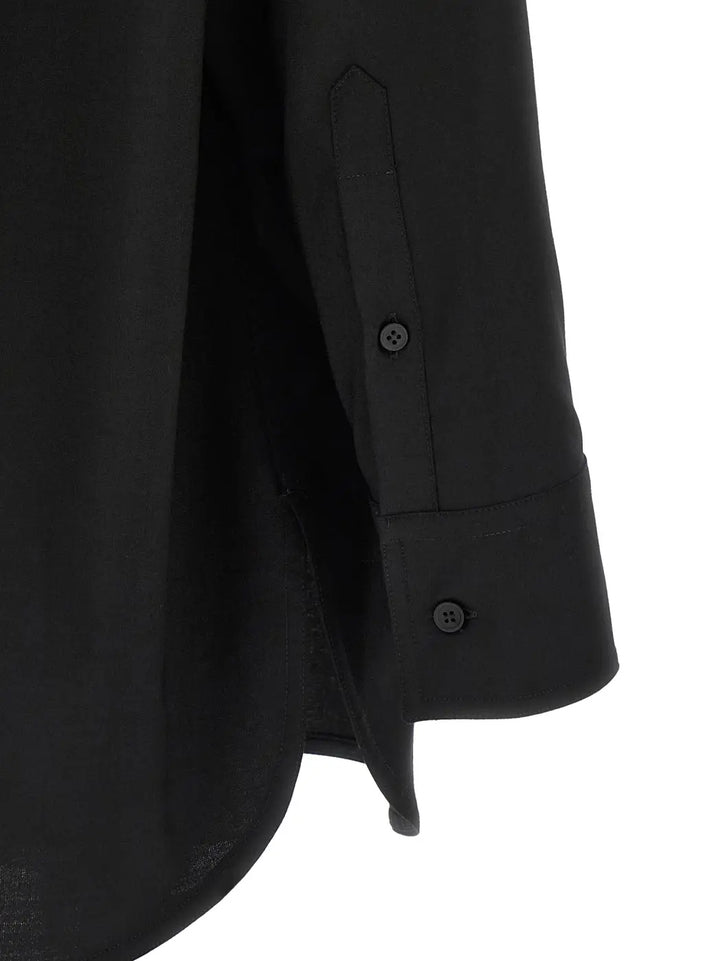 Mm6 Maison Margiela Black Polyester Blouse