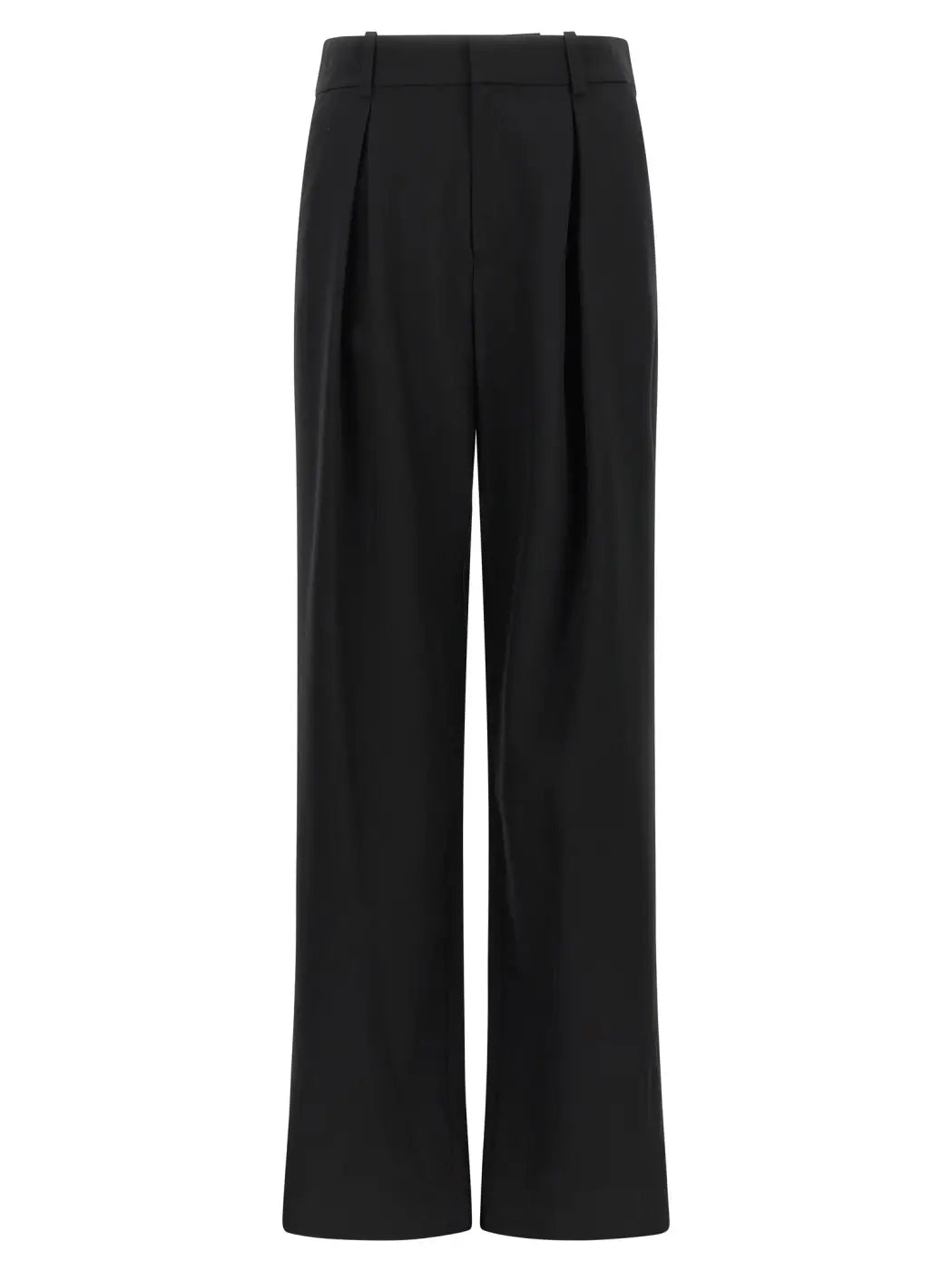 Mm6 Maison Margiela Black Polyester Casual Pants