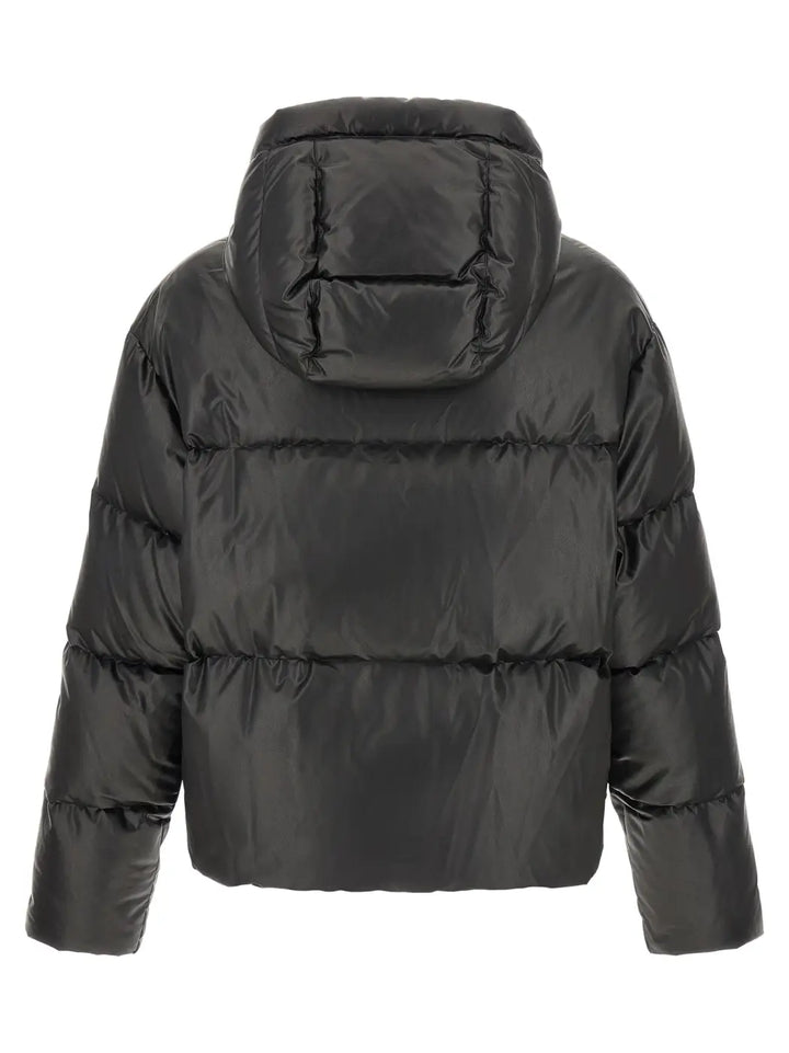 Mm6 Maison Margiela Black Polyester Full-length Jacket