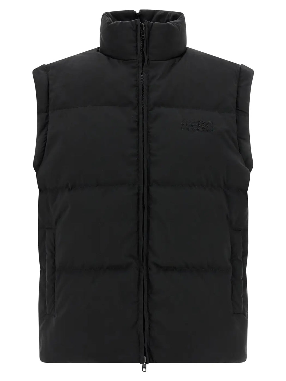 Mm6 Maison Margiela Black Polyester Full-length Jacket