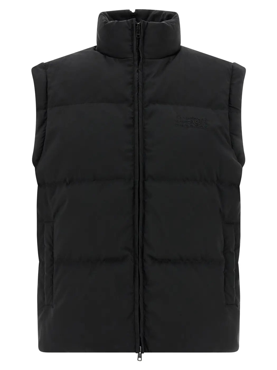 Mm6 Maison Margiela Black Polyester Full-length Jacket
